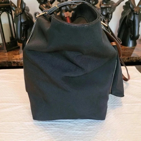 Vintage Dooney & Bourke Leather and Canvas Large Tote. - Picture 13 of 16